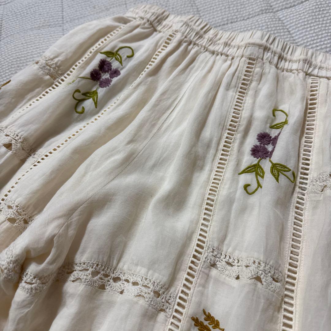 パンツ TODAYFUL Embroidery Patchwork 36