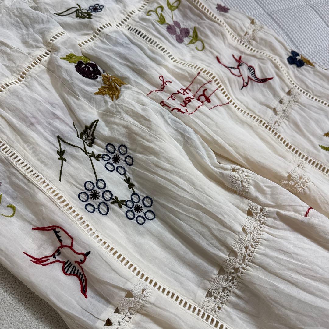 パンツ TODAYFUL Embroidery Patchwork 36