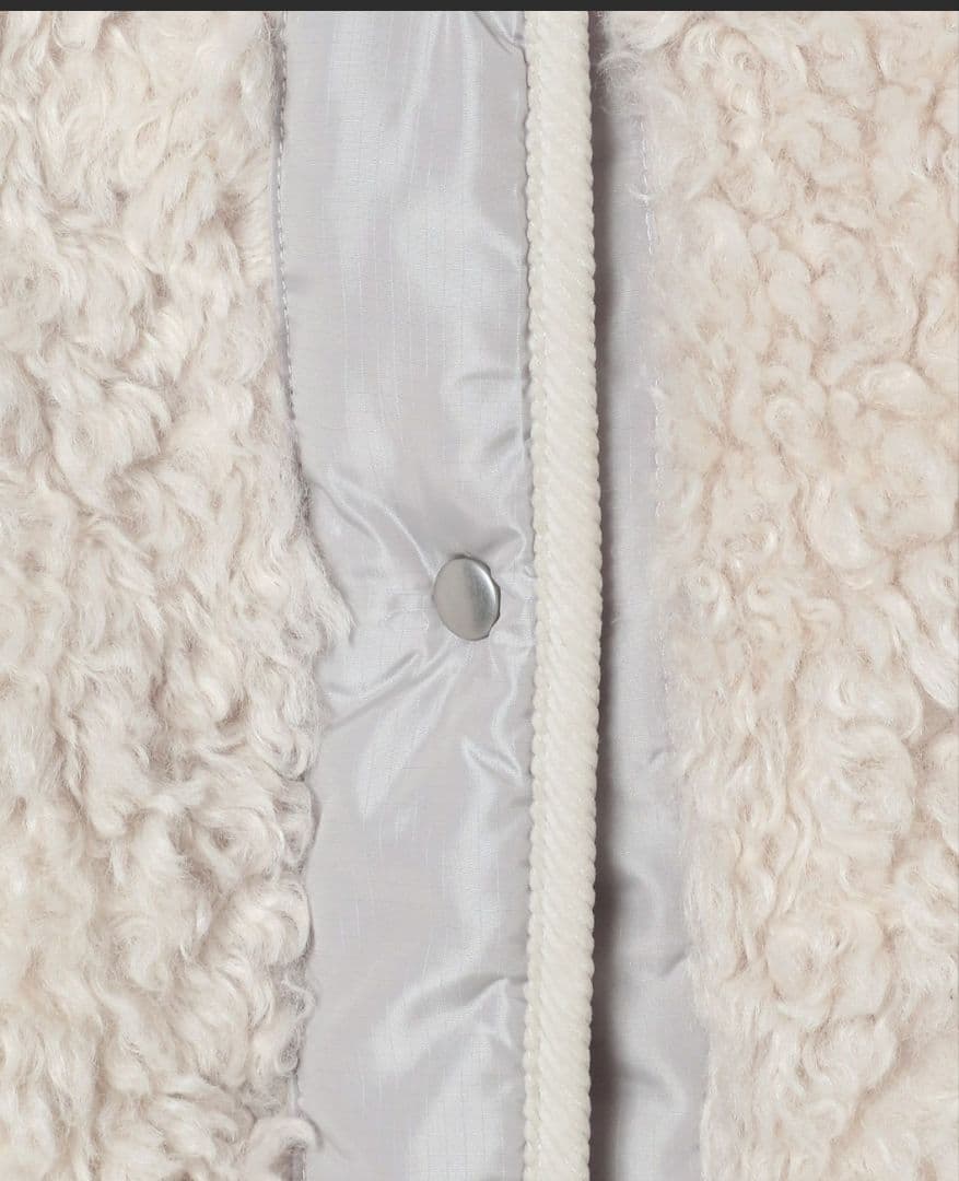 新品タグ付き☆nico and…アソートファーベスト アイボリー L