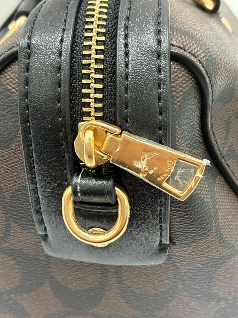 25O12-037 コーチ 2wayバッグ ブラウン F83607 ブランド