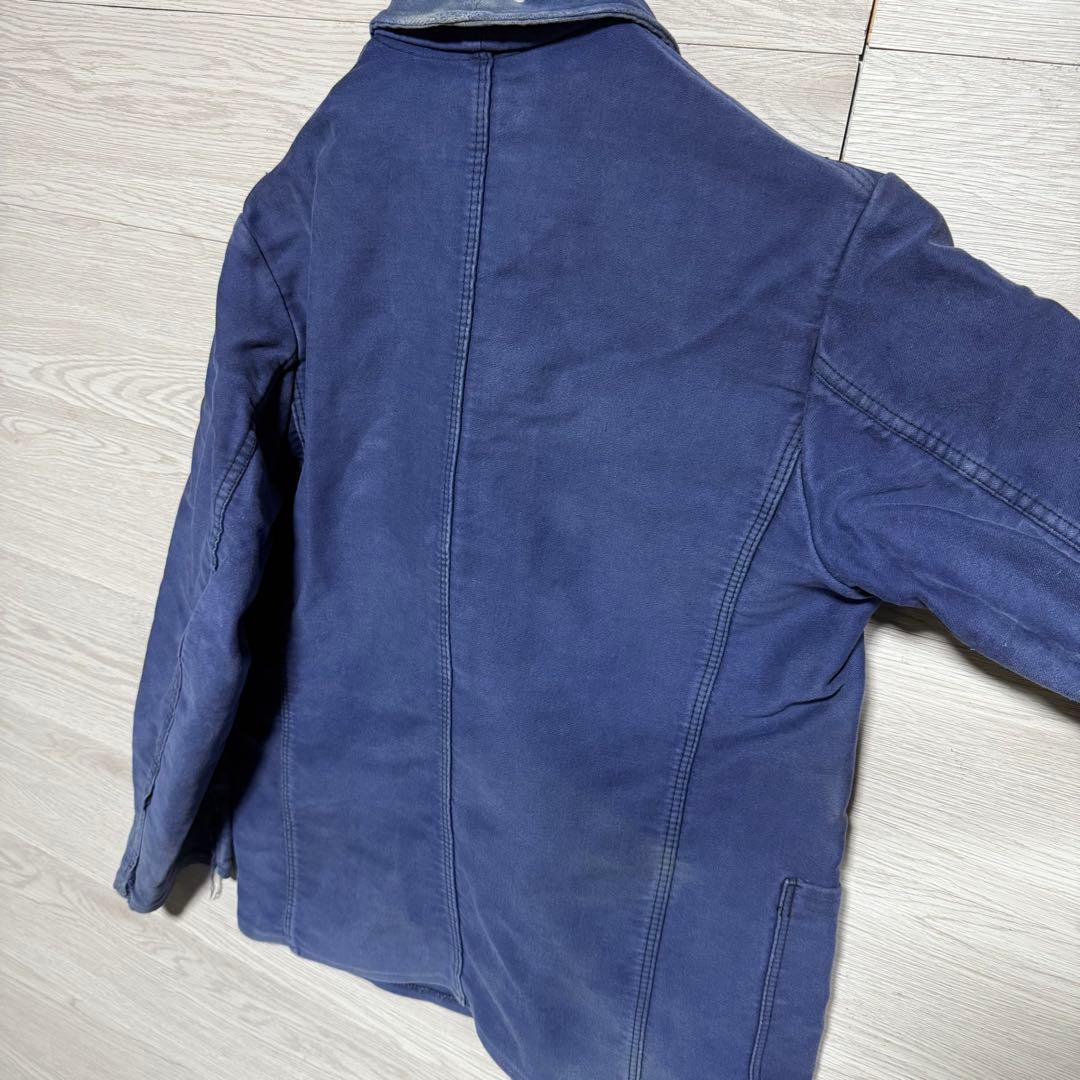 50s〜60s フレンチワークジャケット モールスキン フランス製 フェード
