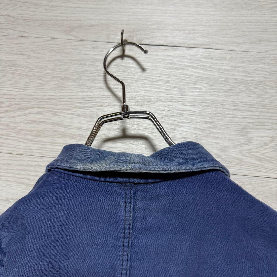 50s〜60s フレンチワークジャケット モールスキン フランス製 フェード