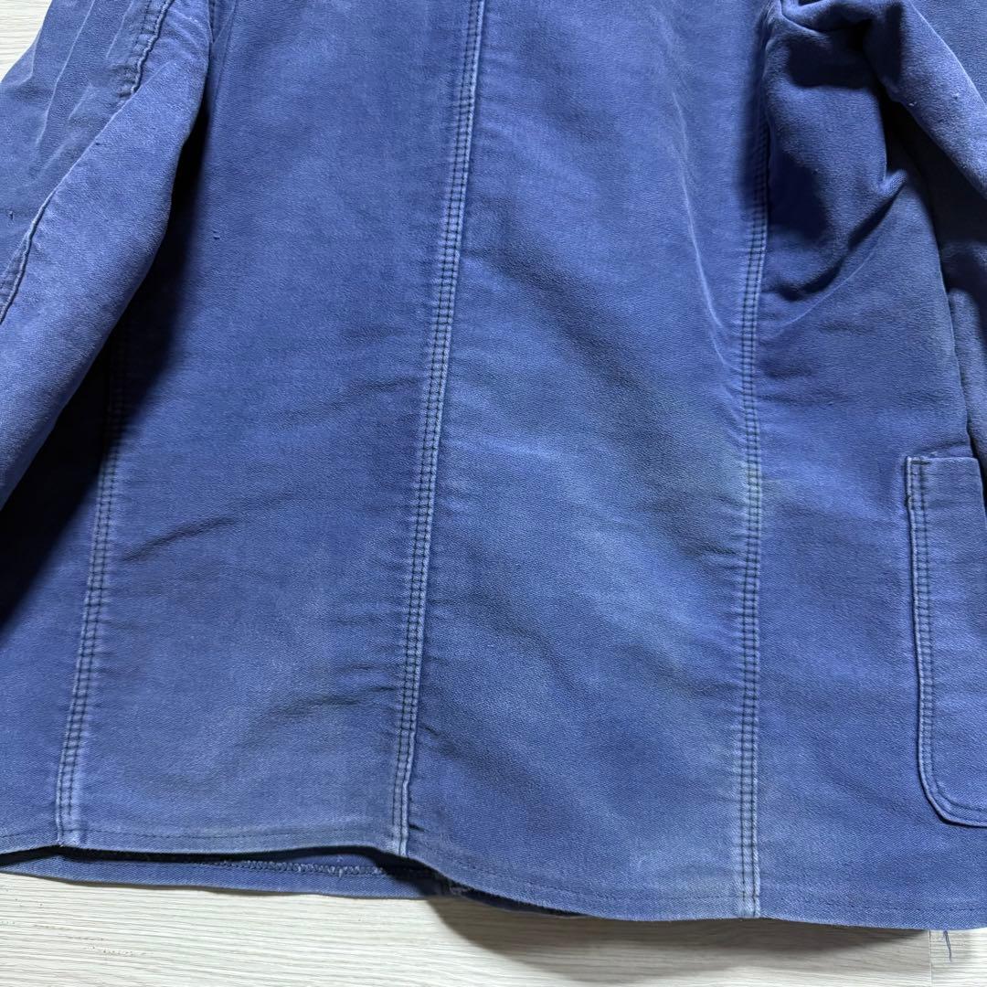 50s〜60s フレンチワークジャケット モールスキン フランス製 フェード