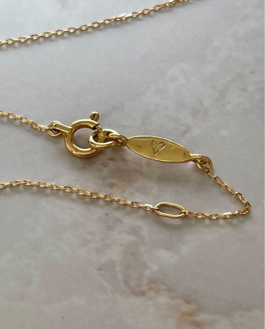 AHKAH k18クロスパヴェ ネックレス