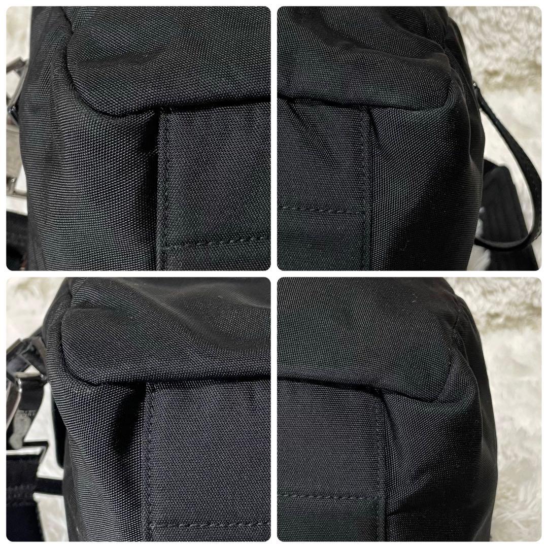 【超極美品】GUCCI グッチ　ボストンバッグ ナイロン　ブラック　黒　2way