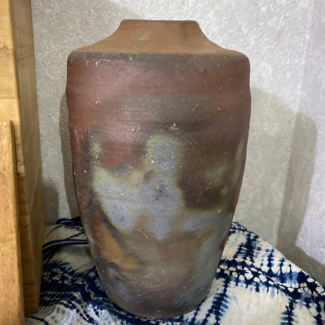 中村六郎　備前　花入