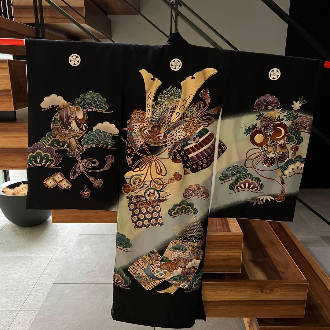 ☆NON☆　産着　お宮参り　男の子　正絹