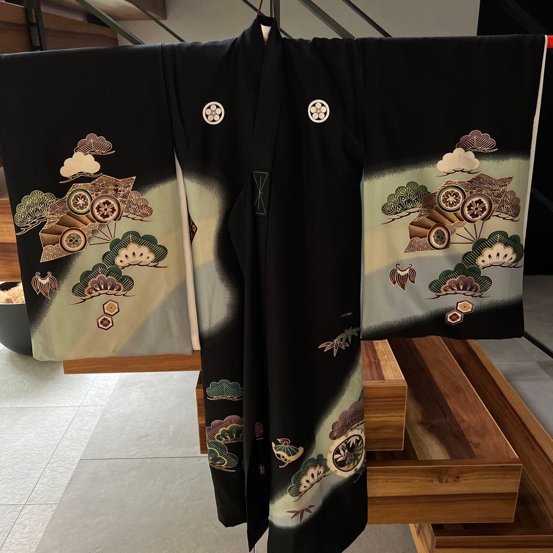 ☆NON☆　産着　お宮参り　男の子　正絹