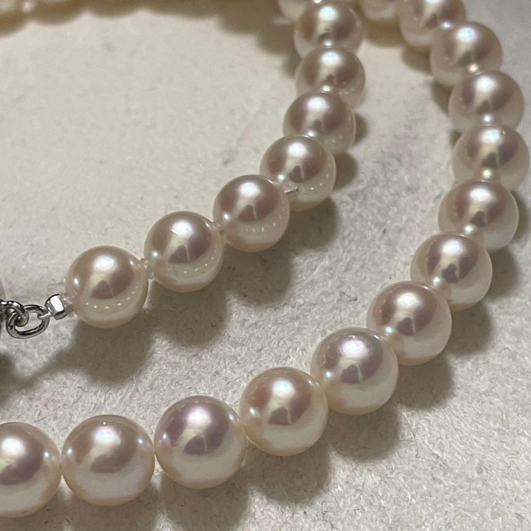 【テリ強✨極美品】 あこや真珠 ネックレス 7.0-7.5 アコヤパール 本真珠
