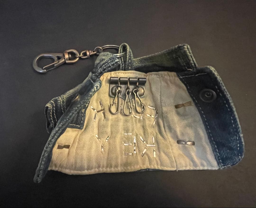 KAPITAL カバーオール型キーケース インディゴ