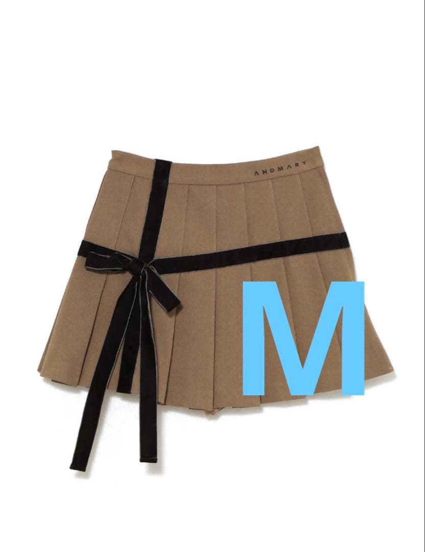 スカート andmary Valentine ribbon mini skirt M