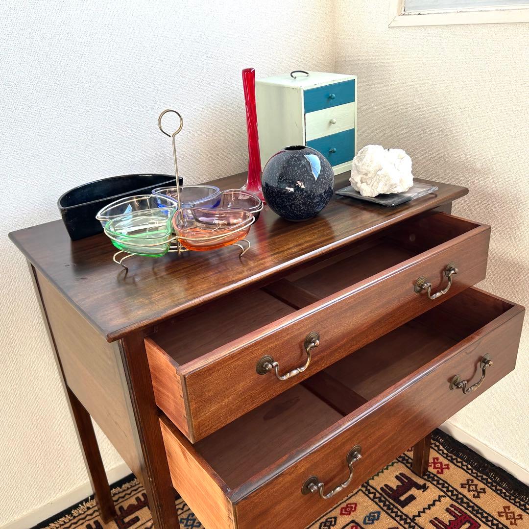 【UK Vintage】 ビンテージ 2段チェスト