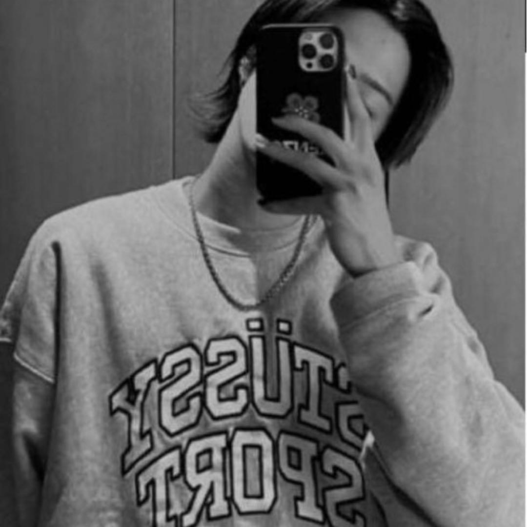 STUSSY SPORT スウェット トレーナー コムドットやまと着用 XL 紺