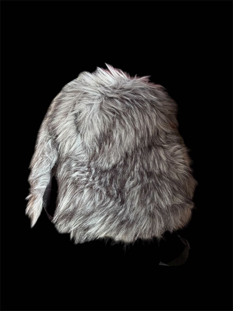 opium fur backpack ファー リュックグレー 毛皮リュック即購入