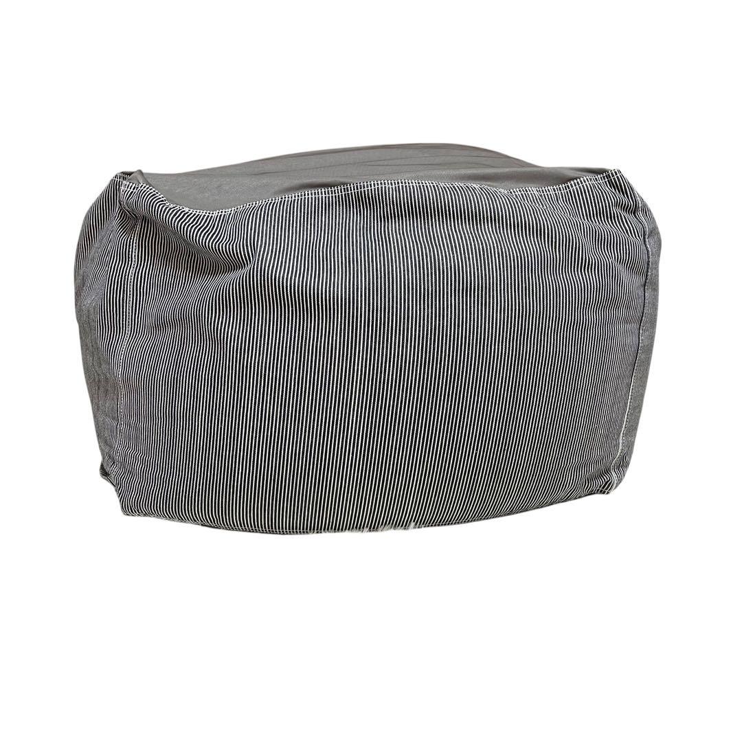 体にフィットするソファ　大 クッション （綿デニム・ヒッコリー） 無印良品