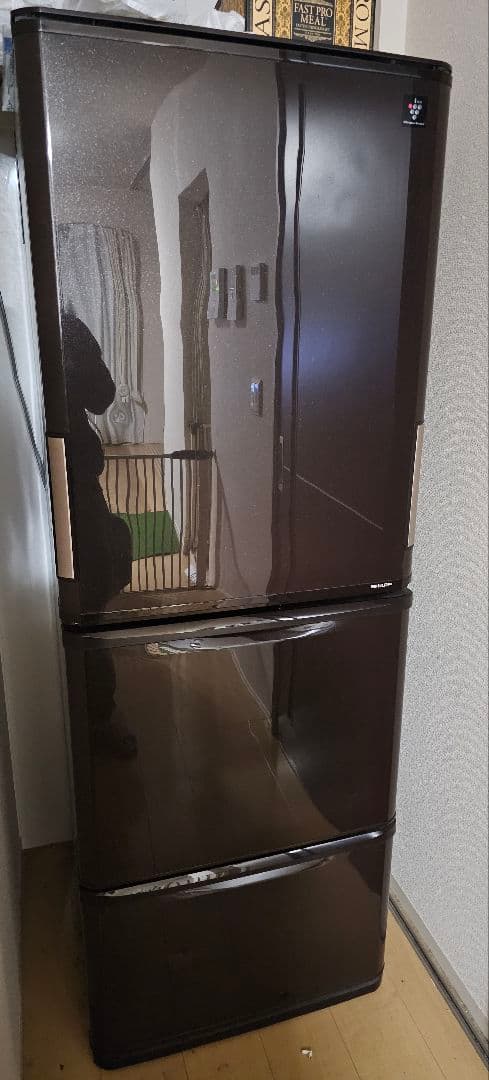 SHARP 冷蔵庫 SJ-PW35B-T 350L 2016年製