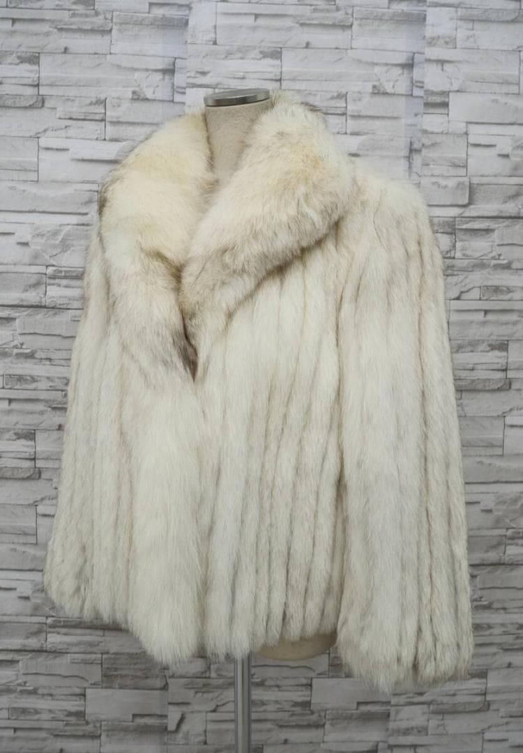 SAGA FOX サガフォックス ブルーフォックス ファーコート 毛皮 銀サガ