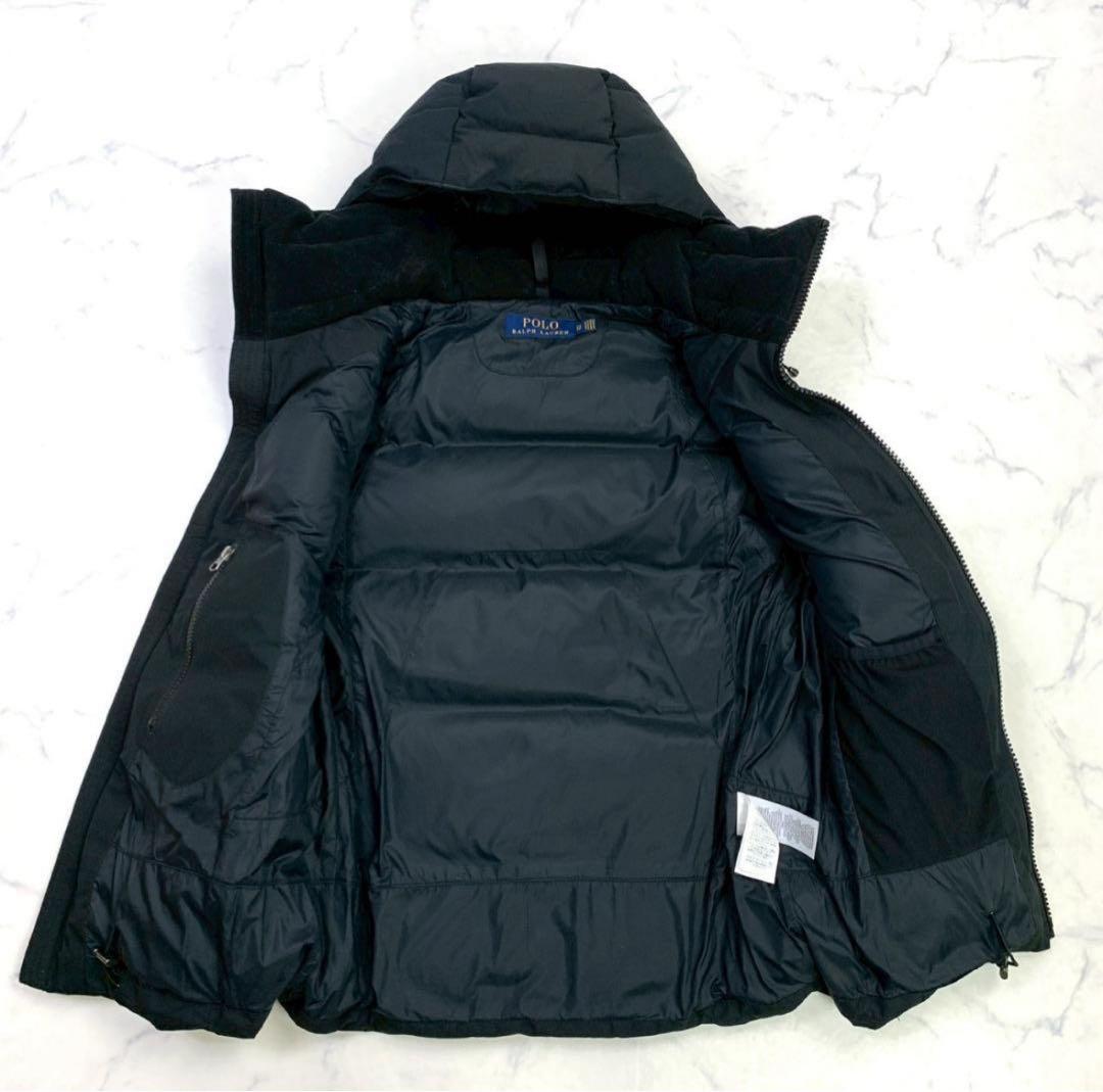 美品★ポロラルフローレン ダウンベスト ビッグポニー ブラック XS　D986