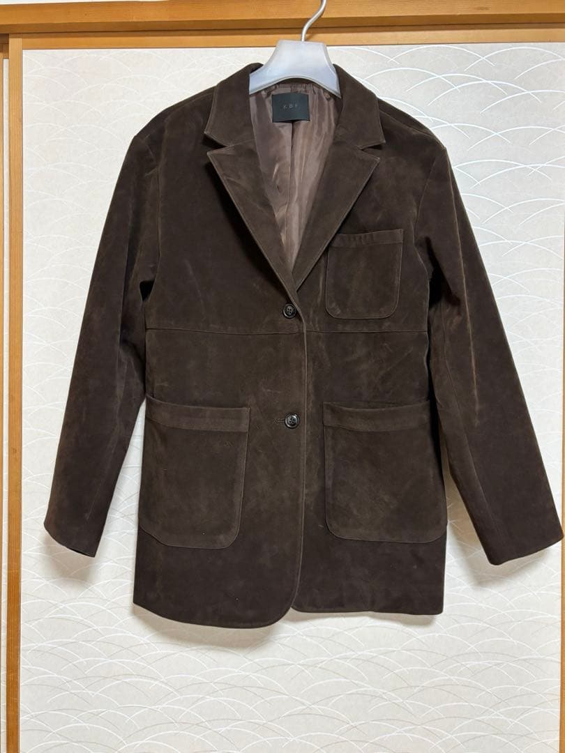 KBF／パッチポケットテーラードジャケット　ダークブラウン