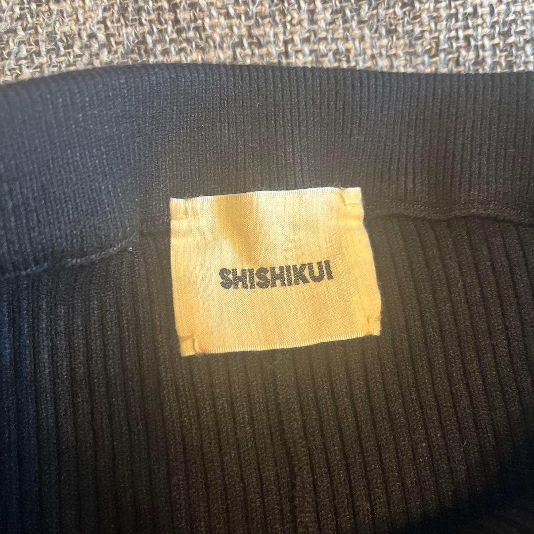 THE SHISHIKUI シシクイ rib knit legg／S／black