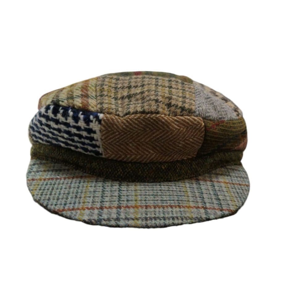 新品 Hanna Hats ヴィンテージ ドネガルツイード パッチワークハット