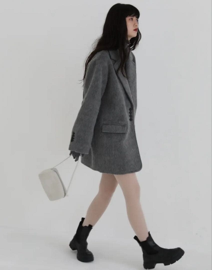 aere アエレ shaggy jacket coat シャギージャケットコート