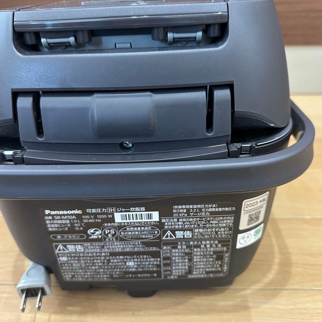 未使用 Panasonic SR-M10A-T 炊飯器