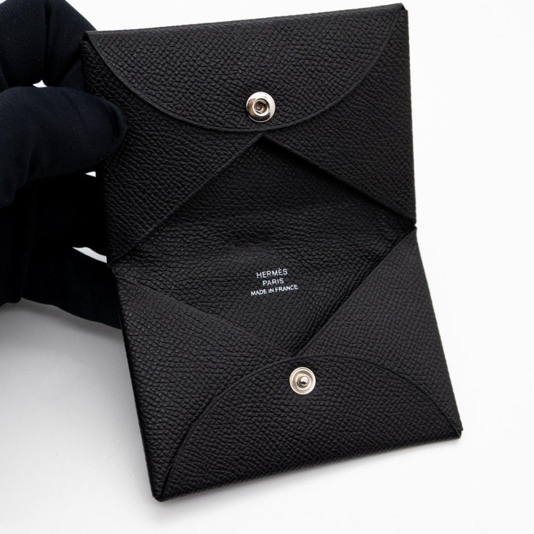 [箱付] エルメス カードケース カルヴィ ヴェルソ ヴォーエプソン 名刺入れ