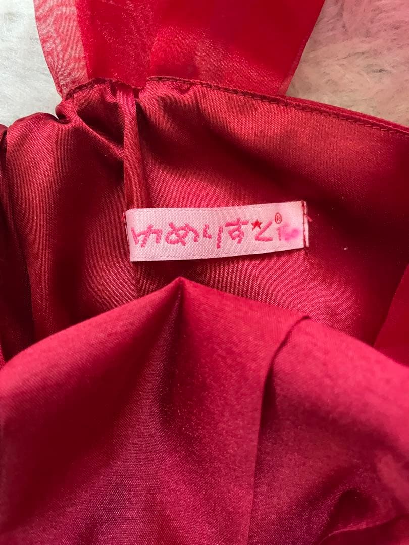 “ゆめりすと”160センチ用サテン風スリーブレスドレス