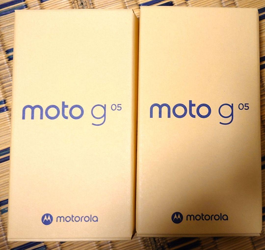 moto g05 SIMフリー ミスティブルー フレッシュラベンダー ワンセット