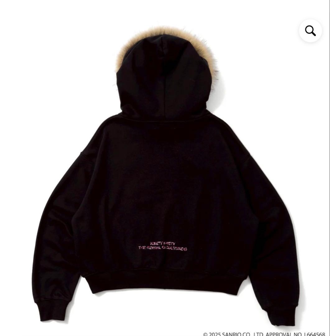 トップス 9090xHELLO KITTY Logo Fur Zip Hoodie M