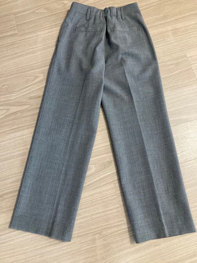 【美品】Spick and Span ハイブリッドダブルクロスワンタックパンツ