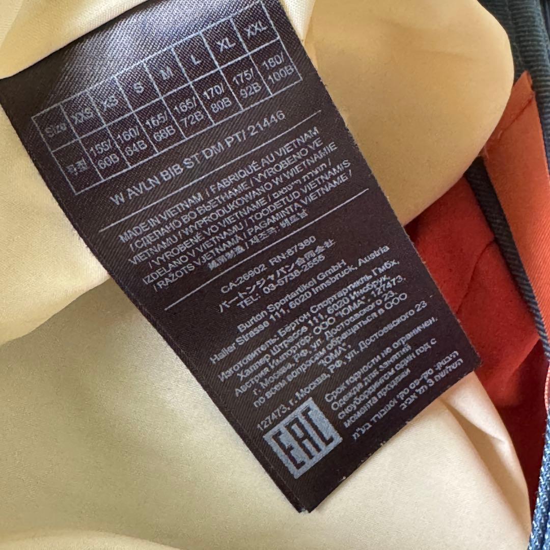 近年　バートン スノーボードウェア　ウィメンズ アヴァロン ビブパンツ M