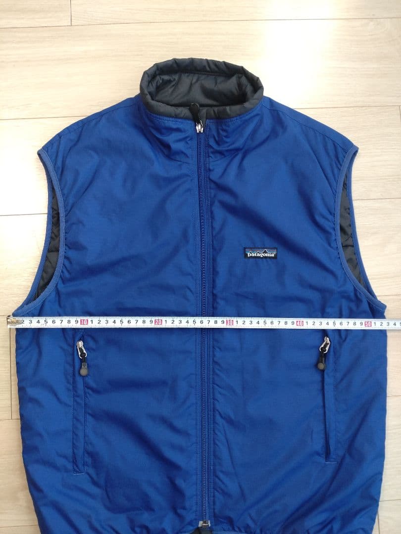 【美中古】パタゴニア　パフボール　ベスト　ブルー　メンズS