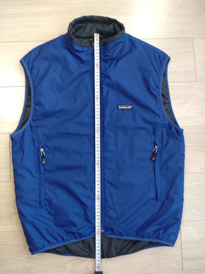【美中古】パタゴニア　パフボール　ベスト　ブルー　メンズS