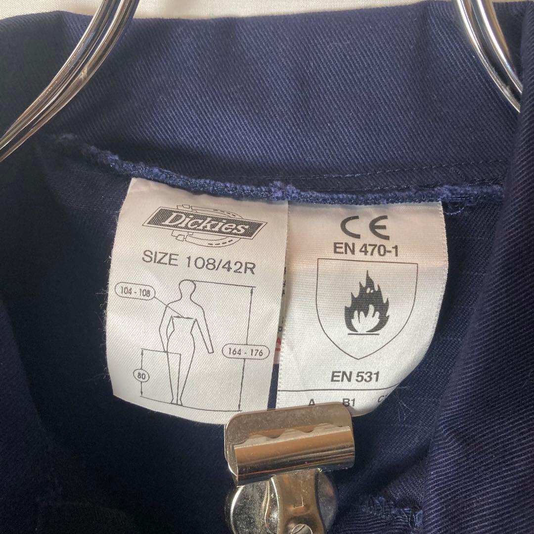 希少古着Dickiesディッキーズ ダークネイビーオールインワンツナギ ゆったり