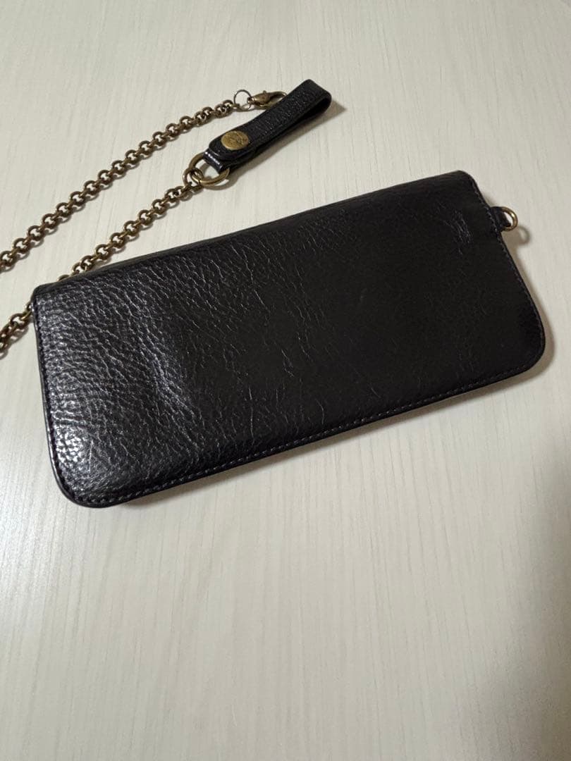 廃盤 IL BISONTEトラッカーウォレット チェーン付き イタリア製