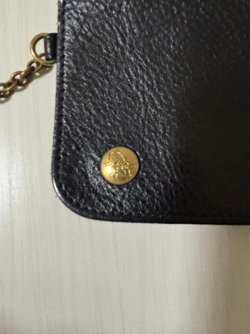 廃盤 IL BISONTEトラッカーウォレット チェーン付き イタリア製