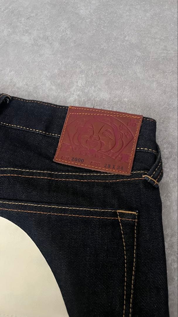 EVISU エヴィス lot2000 28×34 白大黒　(箱＋袋付き)