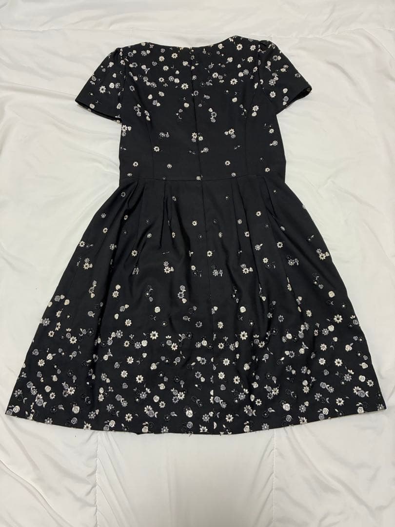 M'S GRACY エムズグレイシー フラワー刺繍 ワンピース リボン 42