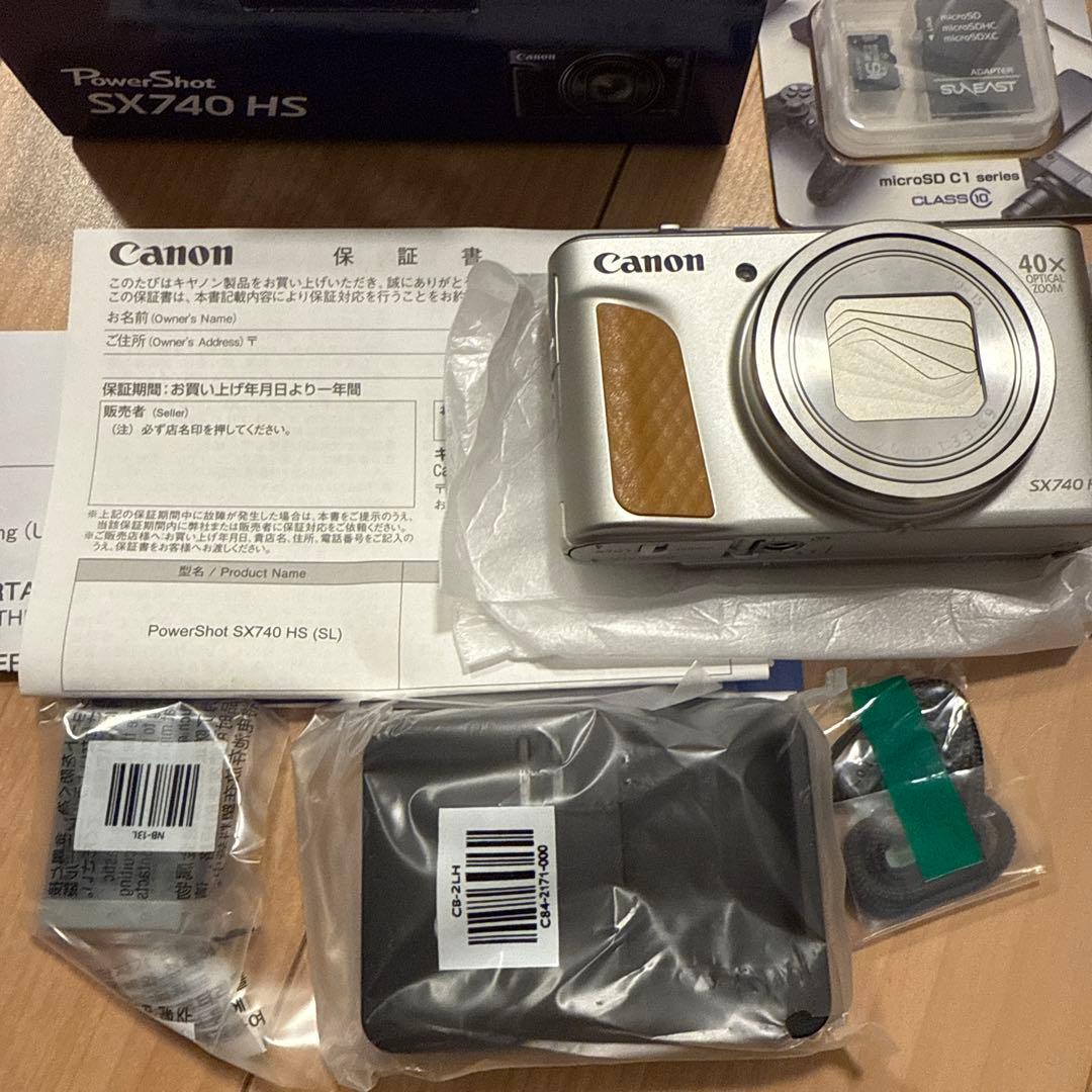 Canon PowerShot SX740 HS シルバー 展示品 SDカード付