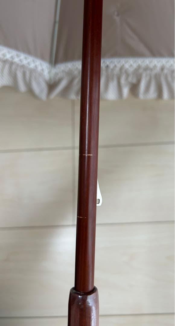 ポロラルフローレン　Ralph Laurenフリル　ストライプ　晴雨兼用　日傘