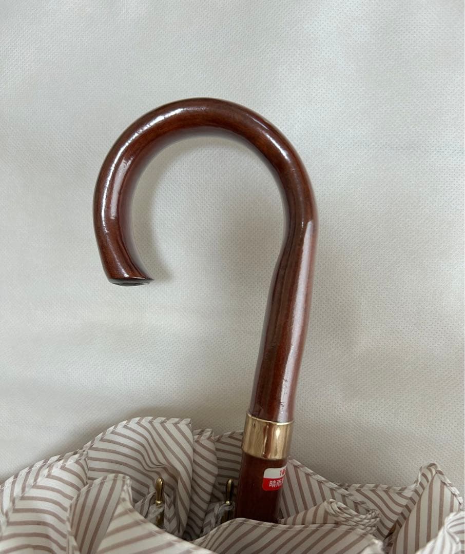 ポロラルフローレン　Ralph Laurenフリル　ストライプ　晴雨兼用　日傘