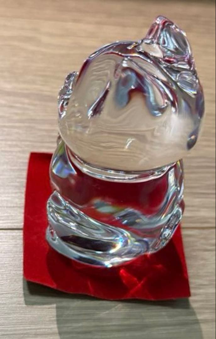 箱有り　baccaratバカラ　招き猫