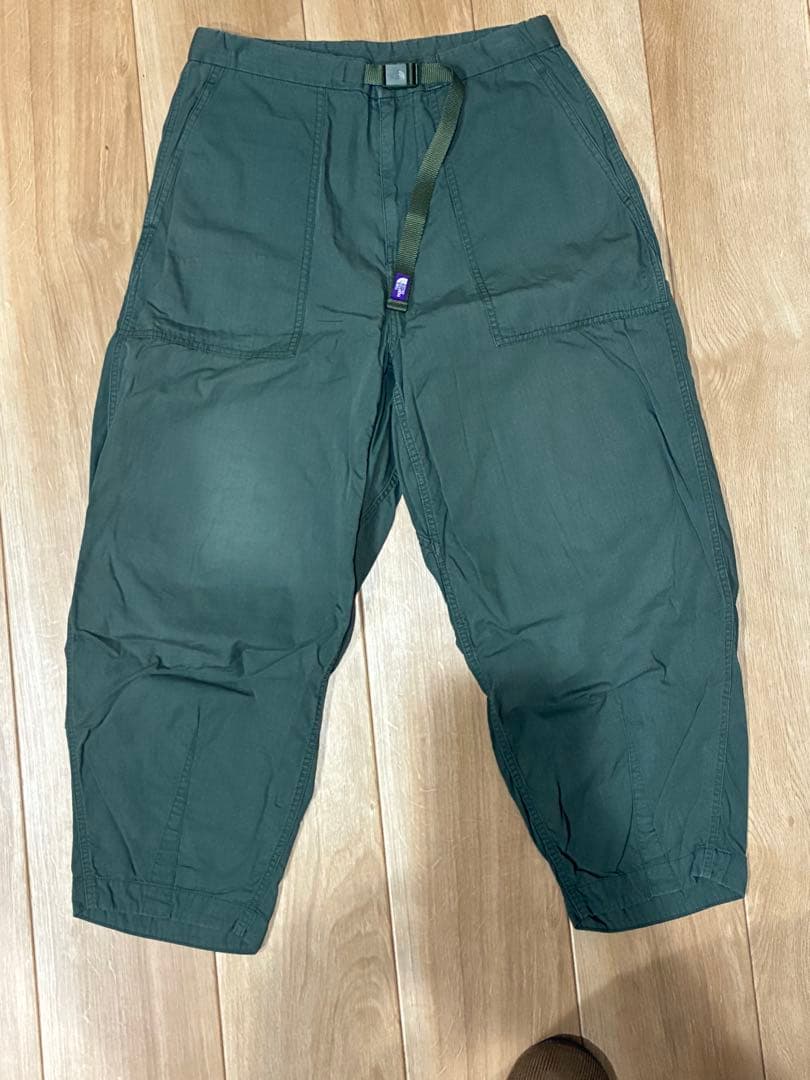 や*ん様 ノースフェイスパープルレーベル　リップストップワイドクロップドパンツ