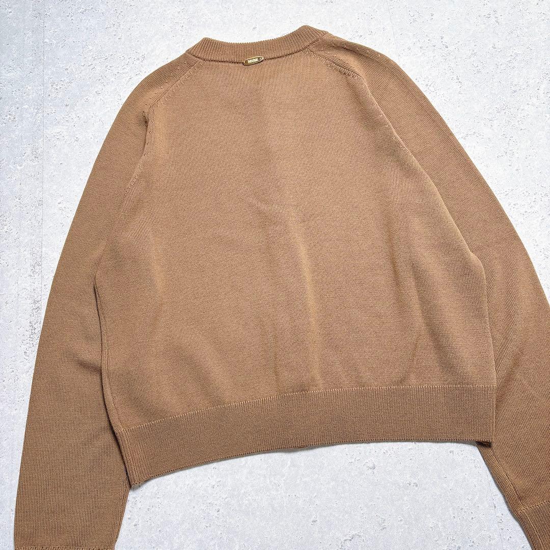 【２０２３】ドゥーズィエムクラス　 WISHクルーネックカーディガン　キャメル