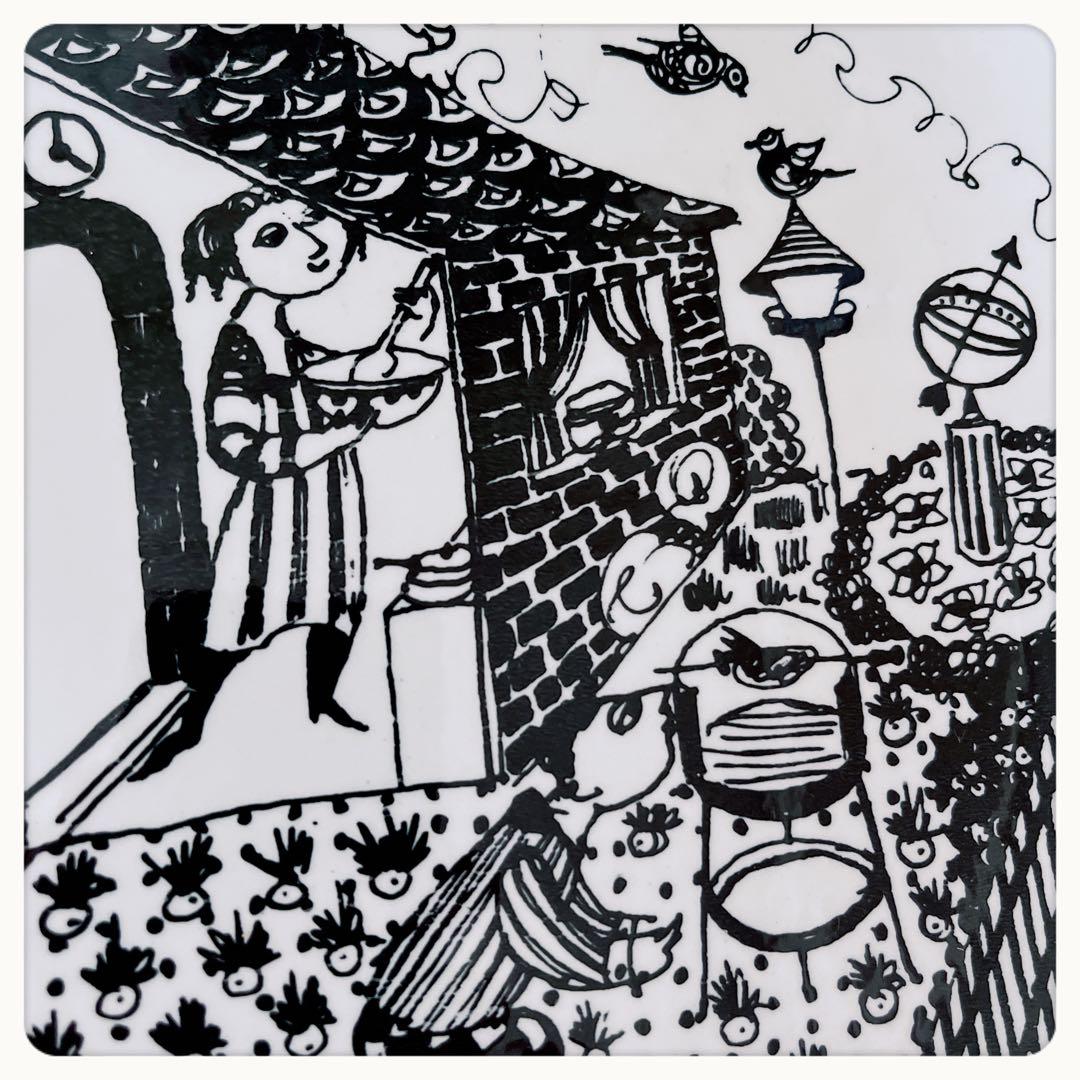 ビヨンヴィンブラッド　ビンテージ　壁掛け絵皿　デンマーク