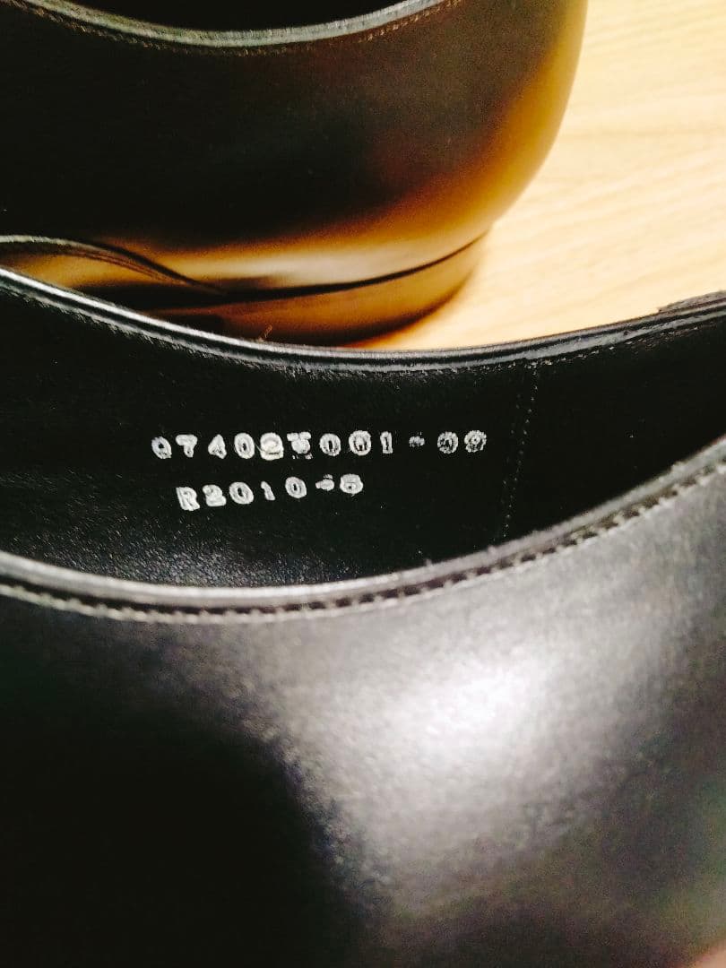 三陽山長　友二郎　レザーソール　ストレートチップ　室内試し履き程度