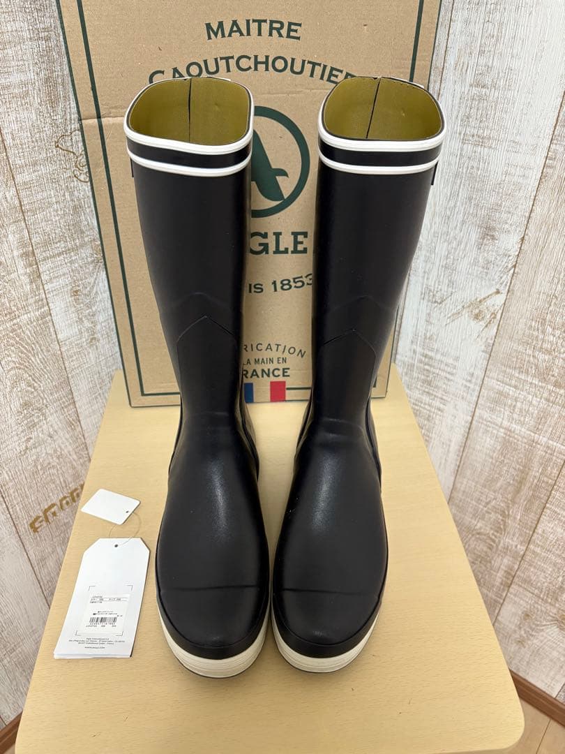 27～27.5㎝☆新品AIGLEレインブーツ44 エーグルラバーブーツ 長靴