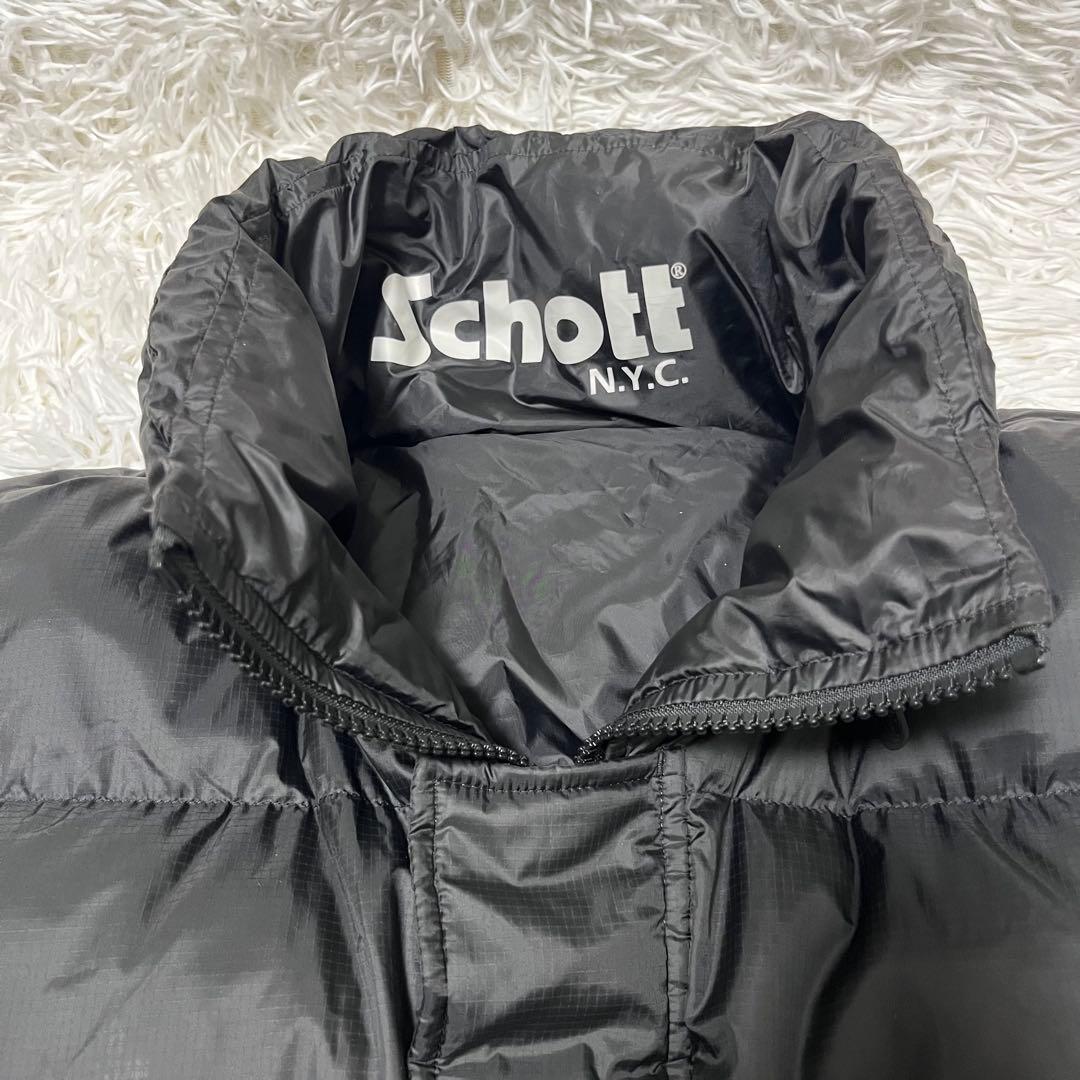 美品！Schott　リバーシブル　自由の女神　XL相当　フード　ジャケット